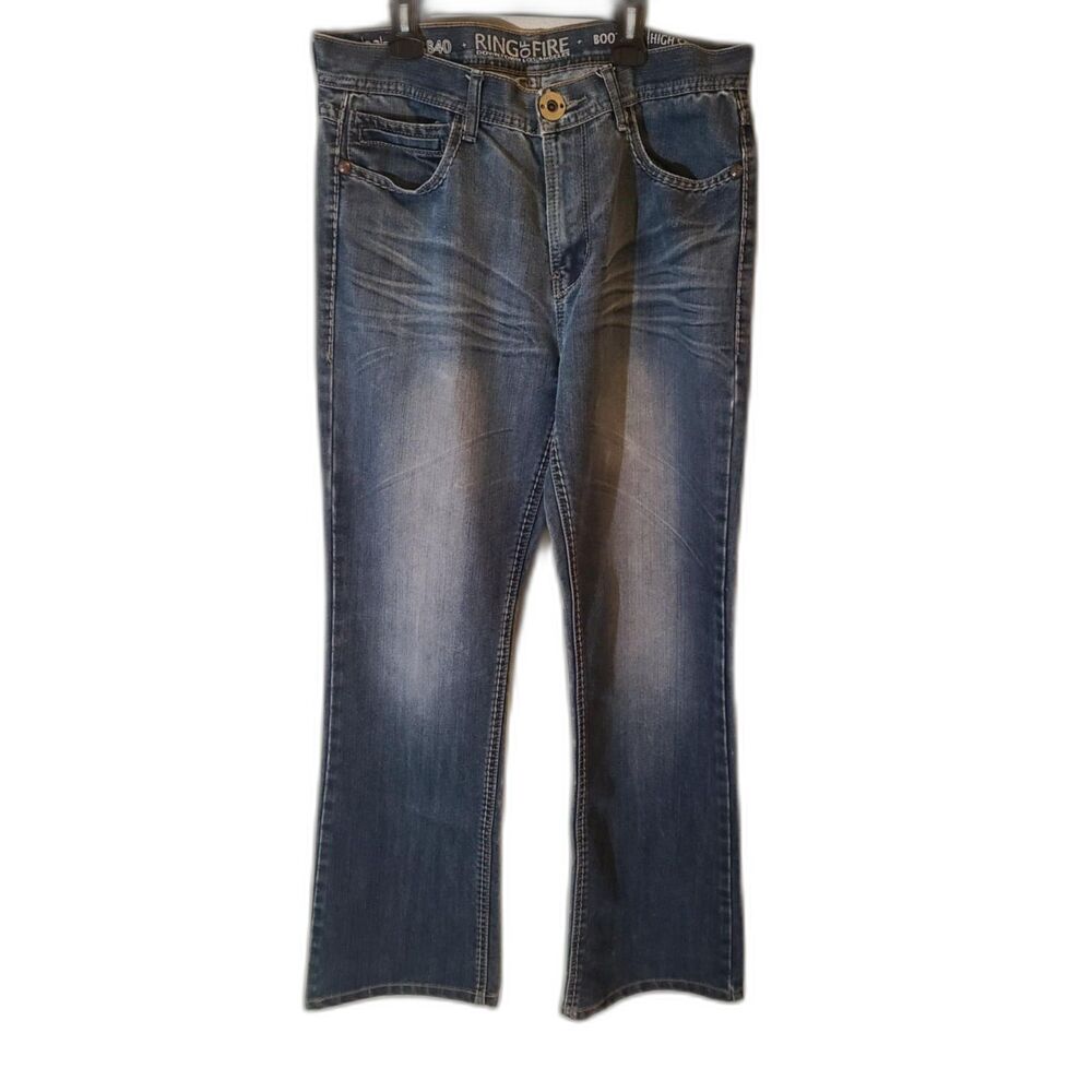 Ring of Fire Downtown Los Angeles Bootcut High St Jeans Size 33 x 32